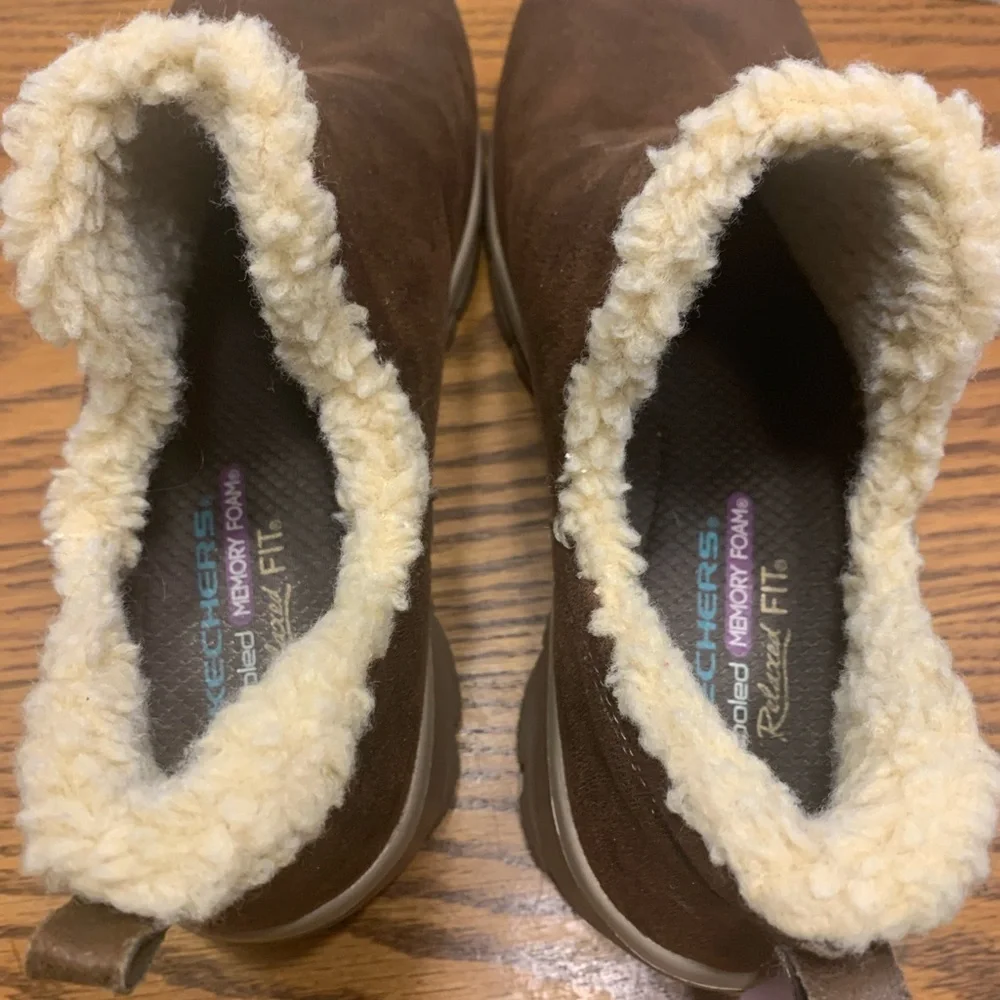 NEW Vegan Easy going Buried Treasure Skechers Relaxed Fit Ankle Boots size9.5 - Picture 4 of 10